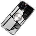 iPhone 12 Pro - Effektfullt Floveme Skal med Ringhållare Silver
