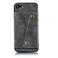 Miniatyrbild 7 av 11: iPhone SE 2020 - Smart Stilrent Retro Skal med Kortfack Svart