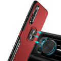Pikkukuva 6 / 11: Huawei P20 Pro - Stilsäkert Smart Skal med Ringhållare Röd