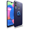 Miniatyrbillede 6 af 11: Samsung Galaxy A20S - Stilsäkert Praktiskt Skal med Ringhållare Svart/Blå