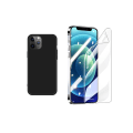 Miniatyrbild 3 av 11: iPhone 13 Pro Max Mattbehandlat Tunt Skal & Hydrogel Skärmskydd Svart