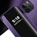 Miniatyrbilde 7 av 11: iPhone 16 Pro Max Fodral - Elegant Design med Smart Fönster! Lila
