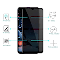 Pikkukuva 1 / 11: 2-PACK Samsung Galaxy A22 5G Anti-Spy Skärmskydd HD 0,3mm Svart