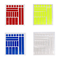 Pikkukuva 5 / 8: 21-Pack Reflex-Remsor i Varierade Former Blå