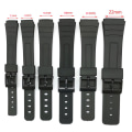 Miniatyrbilde 2 av 11: Hållbart Silikongummi Klockarmband 12-22mm 20mm