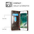 Miniatyrbild 6 av 11: iPHONE 6 PLUS Elegant Plånboksfodral i Läder från CASEME Svart