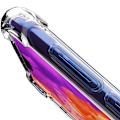 Pikkukuva 7 / 7: Praktiskt Silikonskal från Floveme - Huawei P20 Lite Transparent/Genomskinlig