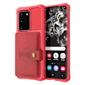 Pikkukuva 2 / 11: Samsung Galaxy S20 - Skyddande Skal med Korthållare Roséguld