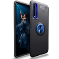 Miniatyrbilde 6 av 11: Huawei Nova 5T - Kraftfullt Skyddsskal med Ringhållare Svart/Röd