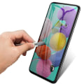 Miniatyrbilde 7 av 11: Samsung A51 2.5D Anti-Spy Skjermbeskytter Ram 9H 0,3mm Svart