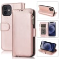 Pikkukuva 2 / 11: iPhone 12 Mini - Stilrent & Gediget Plånboksfodral Röd
