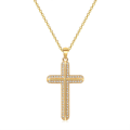 Pikkukuva 1 / 4: Elegant Hög Kvalitets Kors Halsband Guld