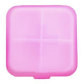 Miniatyrbillede 1 af 11: Dosett Medicinask Tablettask med 4 fack Rosa