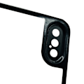 Miniatyrbild 5 av 11: 3-PACK HuTech Skydd för Baksidan (Aluminium) till iPhone XR Svart