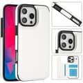 iPhone 16 Pro - Stilrent Skal med Plånbok/Kortfack Vit