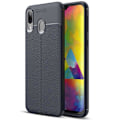 Miniatyrbilde 1 av 11: Stilsäkert Smart Silikonskal - Samsung Galaxy A40 Mörkblå