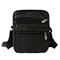 Miniatyrbild 4 av 11: Stilren och Hållbar Crossbody Väska i Äkta Läder - Perfekt för Vardag och Resa Kaffe