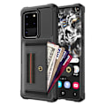 Miniatyrbillede 7 af 11: Samsung Galaxy S20 Ultra - Skyddande Skal med Kortfack Grön Grön
