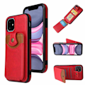 Miniatyrbillede 1 af 11: iPhone 12 Mini - Gennemtænkt stilfuldt cover med kortholder Röd