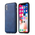 Stilsäkert Skyddsskal i Pu-Läder - iPhone X/XS Blå Blå