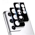 Miniatyrbild 1 av 11: 2-PACK S21 Ultra Högkvalitativt 2.5D HD-Clear Kameralinsskydd Svart