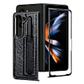 Pikkukuva 6 / 11: Läderfodral med pennhållare för Samsung Galaxy Z Fold 5 Red