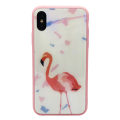 Pikkukuva 4 / 5: Elegant Skyddskal för iPhone X/XS (Härdat glas) Flamingo