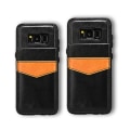 Pikkukuva 3 / 11: Samsung Galaxy S8 - LEMANS Läderskal med Plånbok/Kortfack Vit