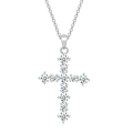 Pikkukuva 1 / 7: Stilrent Exklusivt Kors Halsband Hög Kvalitet Silver