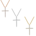 Miniatyrbilde 4 av 4: Elegant Stilsäkert Kors Halsband Hög Kvalitet Guld