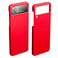 Pikkukuva 1 / 11: Stötdämpande matt fast PC-skal för Samsung Galaxy Z Flip 4 Red