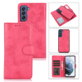 Miniatyrbilde 1 av 11: Samsung Galaxy S21 FE - Stilrent praktisk LEMAN lommebokdeksel Rosa