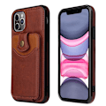 Pikkukuva 4 / 11: iPhone 12 Pro - Effektfullt Skal med Korthållare Svart