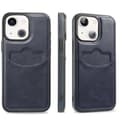 iPhone 14 Leman Plånboksfodral - Slimmad design med kortfack Mörkblå