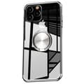 iPhone 12 Pro Max - Smart Smidigt Floveme Skal med Ringh�llare Silver