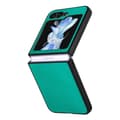 Galaxy Z Flip 5 - Elegant Litchi-mönstrat skal Grön