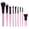 Pikkukuva 8 / 10: Högkvalitativt borstset i 9-delar (Kabuki-Minerals) Rosa-Guld