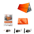 Miniatyrbild 8 av 11: Vattentätt Portabelt överlevnadssäckstält för utomhusbruk Orange