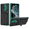 Miniatyrbilde 5 av 11: Lyxigt Wallet Skyddsskal för Samsung Galaxy S24 Ultra Blå