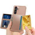 Miniatyrbilde 10 av 11: PU-lær lommebok magnetisk holder etui til Samsung Galaxy A24 4G Roséguld