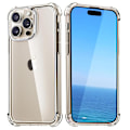 Pikkukuva 4 / 11: iPhone 16 Pro Max! Stötdämpande Silikonska - Säkerhet med Stil Genomskinlig
