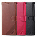 Miniatyrbild 5 av 10: iPhone 12 Mini - Genomt�nkt Pl�nboksfodral (Yazunshi) Brun
