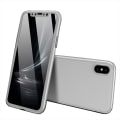 Miniatyrbilde 1 av 11: iPhone X/XS - Skyddande Dubbelskal från Floveme Silver Silver