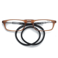 Miniatyrbilde 1 av 11: Smarte Magnetiske Lesebriller med Brillesnor UNISEX Brun / Svart +3.5