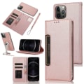Pikkukuva 1 / 11: iPhone 12 Pro Max - Praktiskt Plånboksfodral (FLOVEME) Roséguld