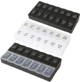 Miniatyrbilde 8 av 8: Praktisk medisindispenser tablettdispenser Svart