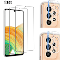 Miniatyrbillede 1 af 11: Galaxy A33 5G Sk�rmskydd + Kameralinsskydd HD 0,3mm Transparent