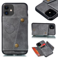 Miniatyrbillede 5 af 11: iPhone 12 - Praktisk stilfuldt cover med kortholder Röd