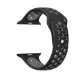 Miniatyrbillede 2 af 11: Apple Watch 38mm - NORTH EDGE Praktiska Silikonarmband Svart/Grön M