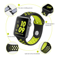 Miniatyrbillede 8 af 11: Apple Watch 38mm - NORTH EDGE Praktiska Silikonarmband Mint/Blå M